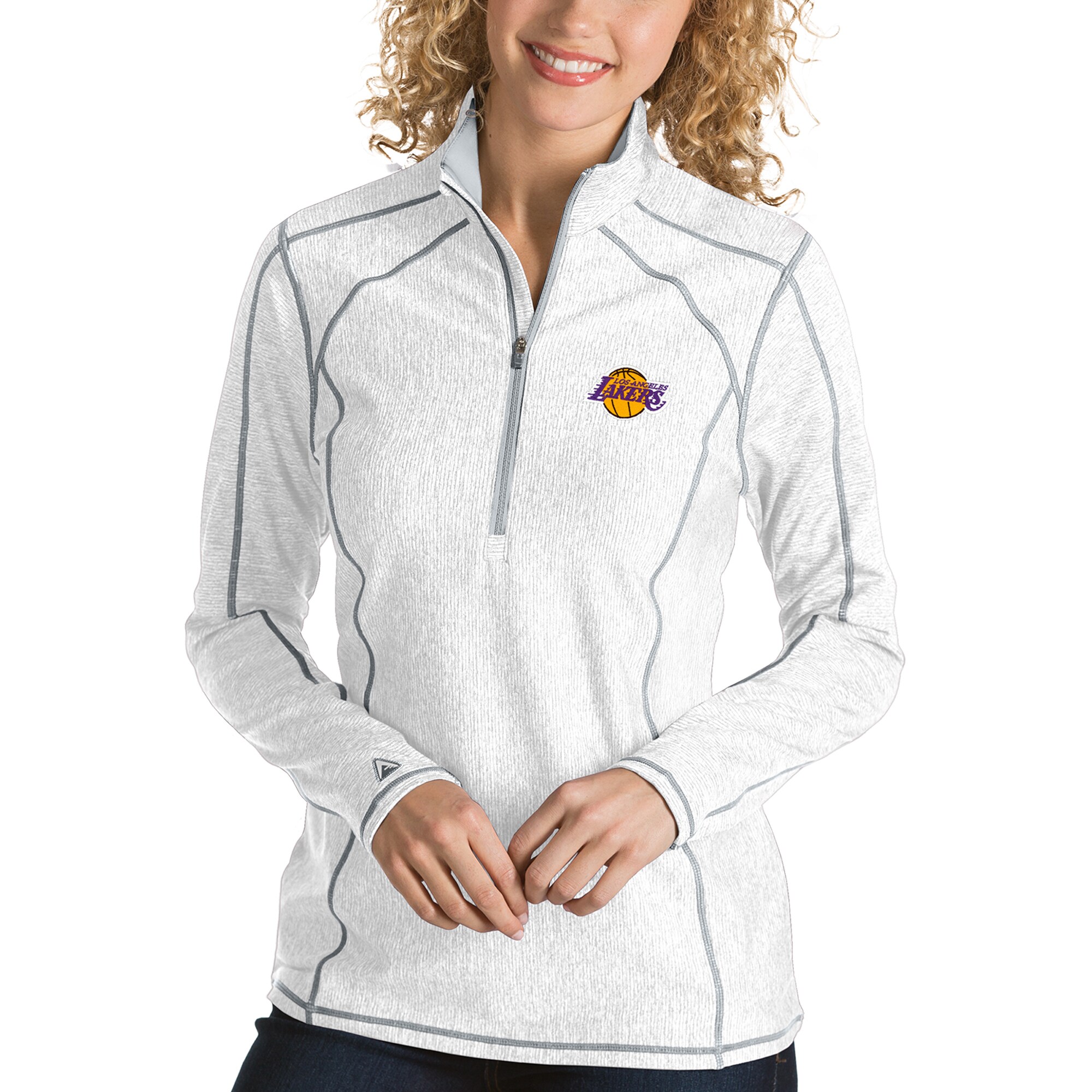Los Angeles Lakers Antigua Women's Tempo Half-Zip Pullover ...