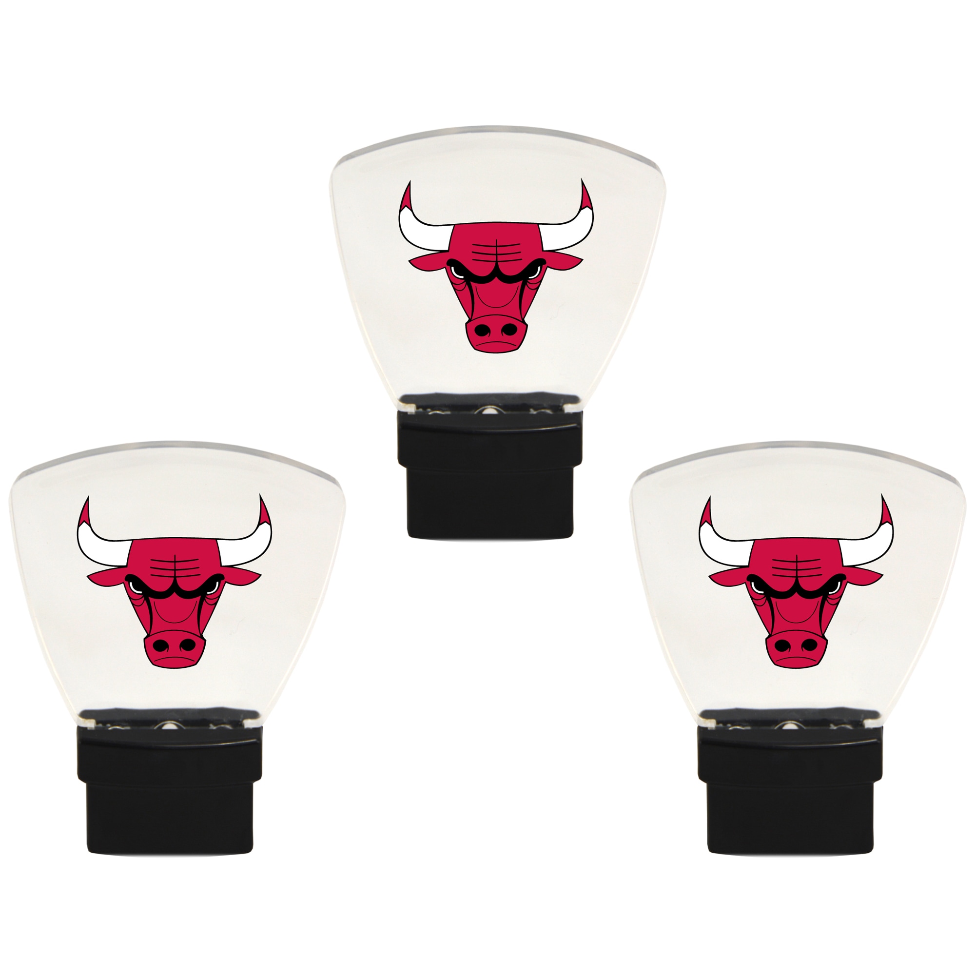 Chicago Bulls 3Pack Nightlight Bundle Red Bulls Fan Gear