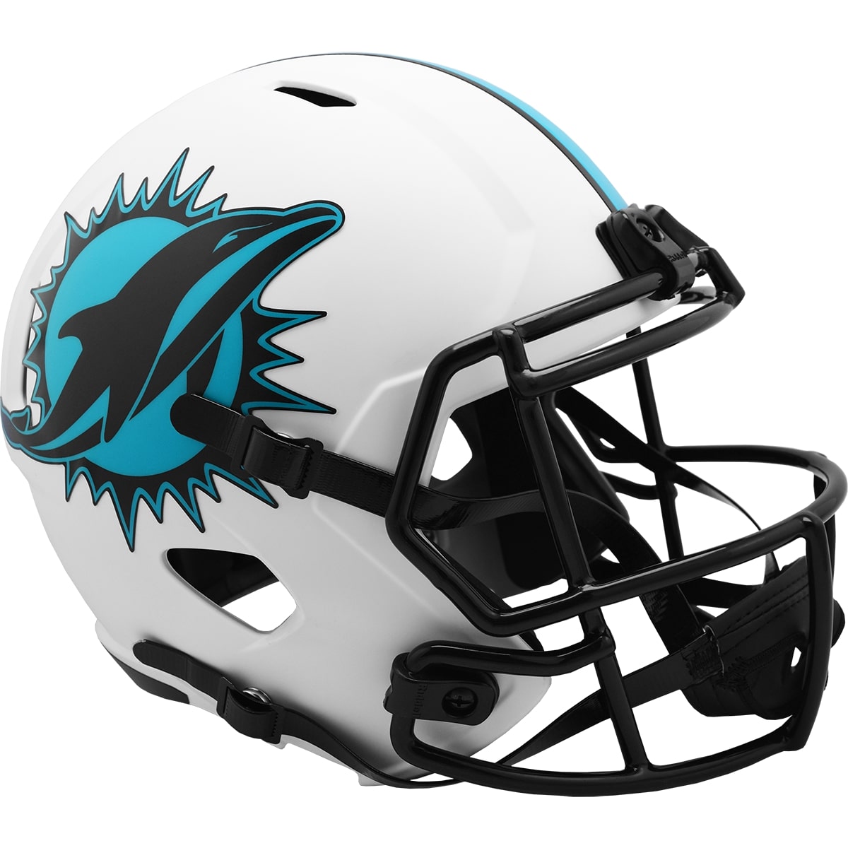 Miami Dolphins Riddell LUNAR Alternate Revolution Speed Replica Football Helmet