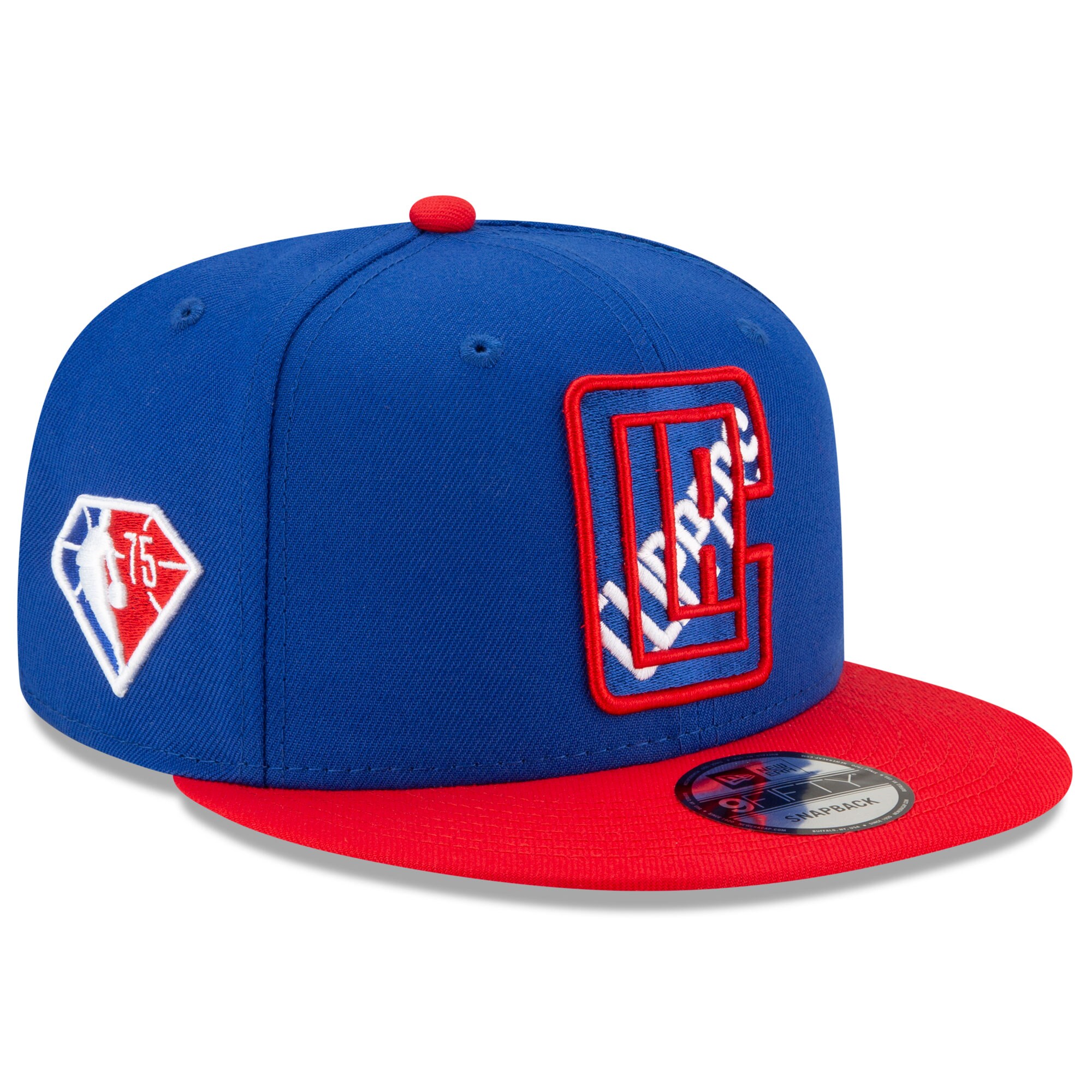 Men's New Era Royal/Red LA Clippers 2021 NBA Draft On-Stage 9FIFTY Snapback Adjustable Hat