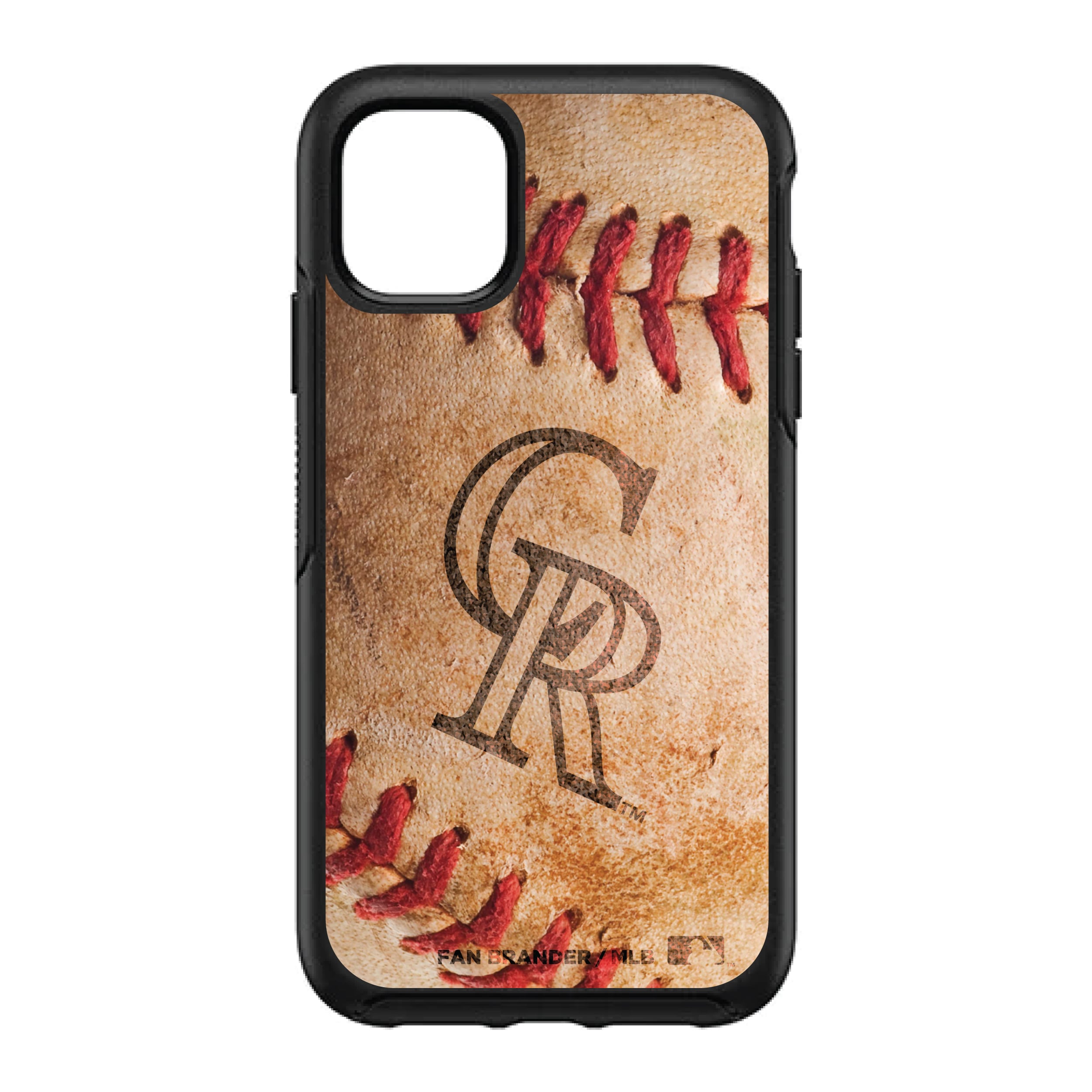 OtterBox Black Colorado Rockies Baseball Design iPhone Symmetry Case