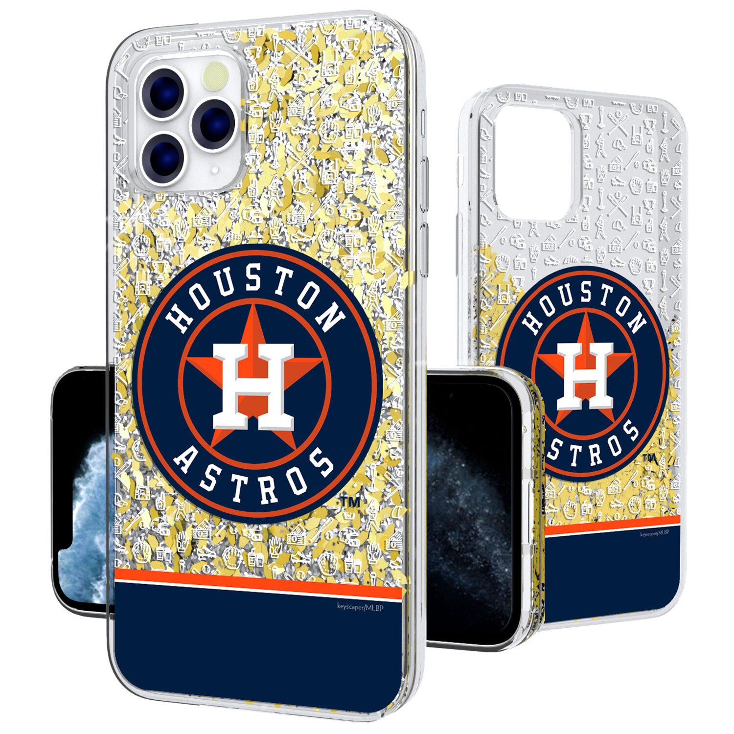 Houston Astros iPhone Glitter Memories Print Design Case