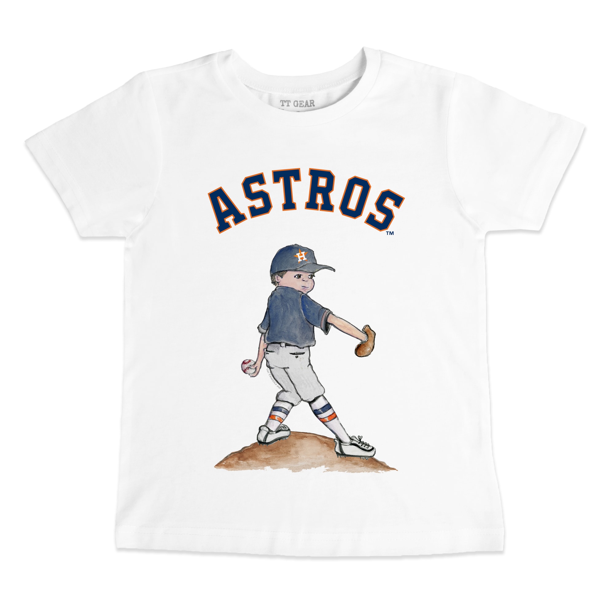 Youth Tiny Turnip White Houston Astros Clemente T-Shirt