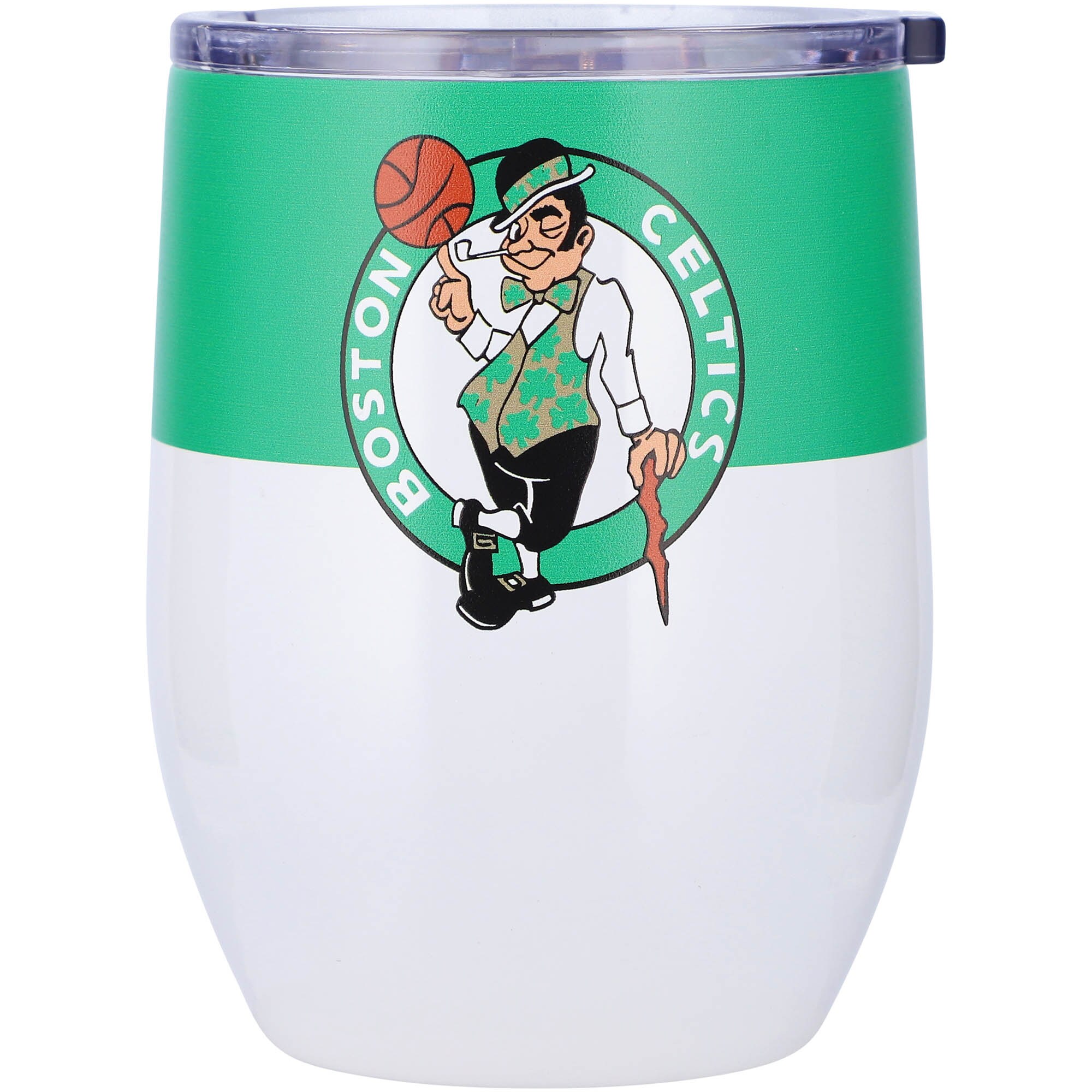 Boston Celtics 16oz. Colorblock Stainless Steel Curved Tumbler