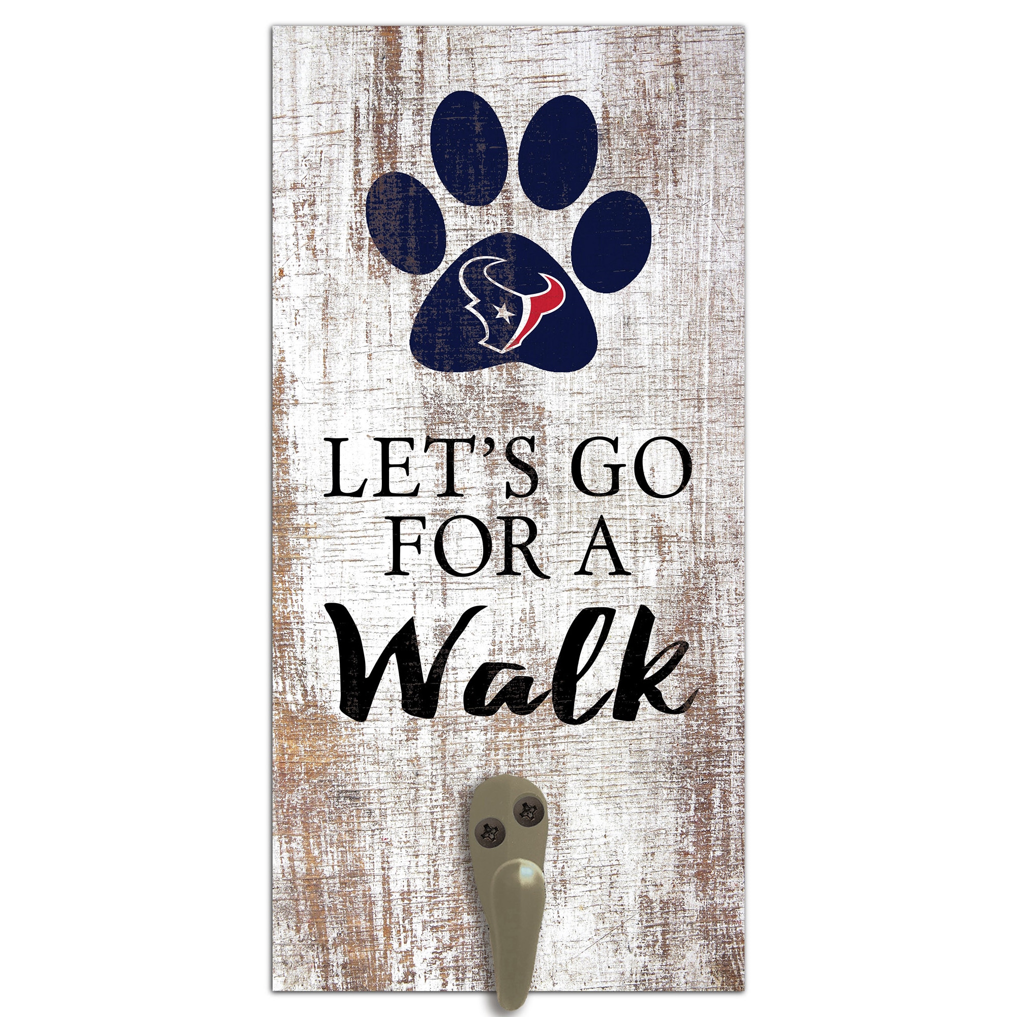 Houston Texans 6'' x 12'' Leash Holder Sign