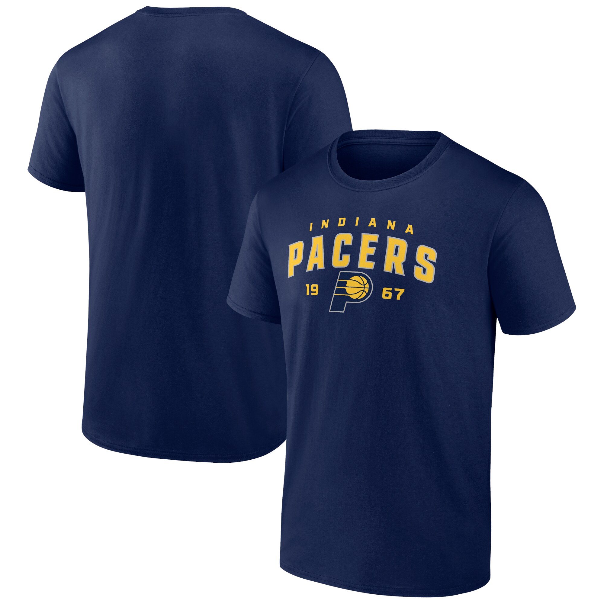 Men's Fanatics Branded Navy Indiana Pacers Rebel Logo T-Shirt