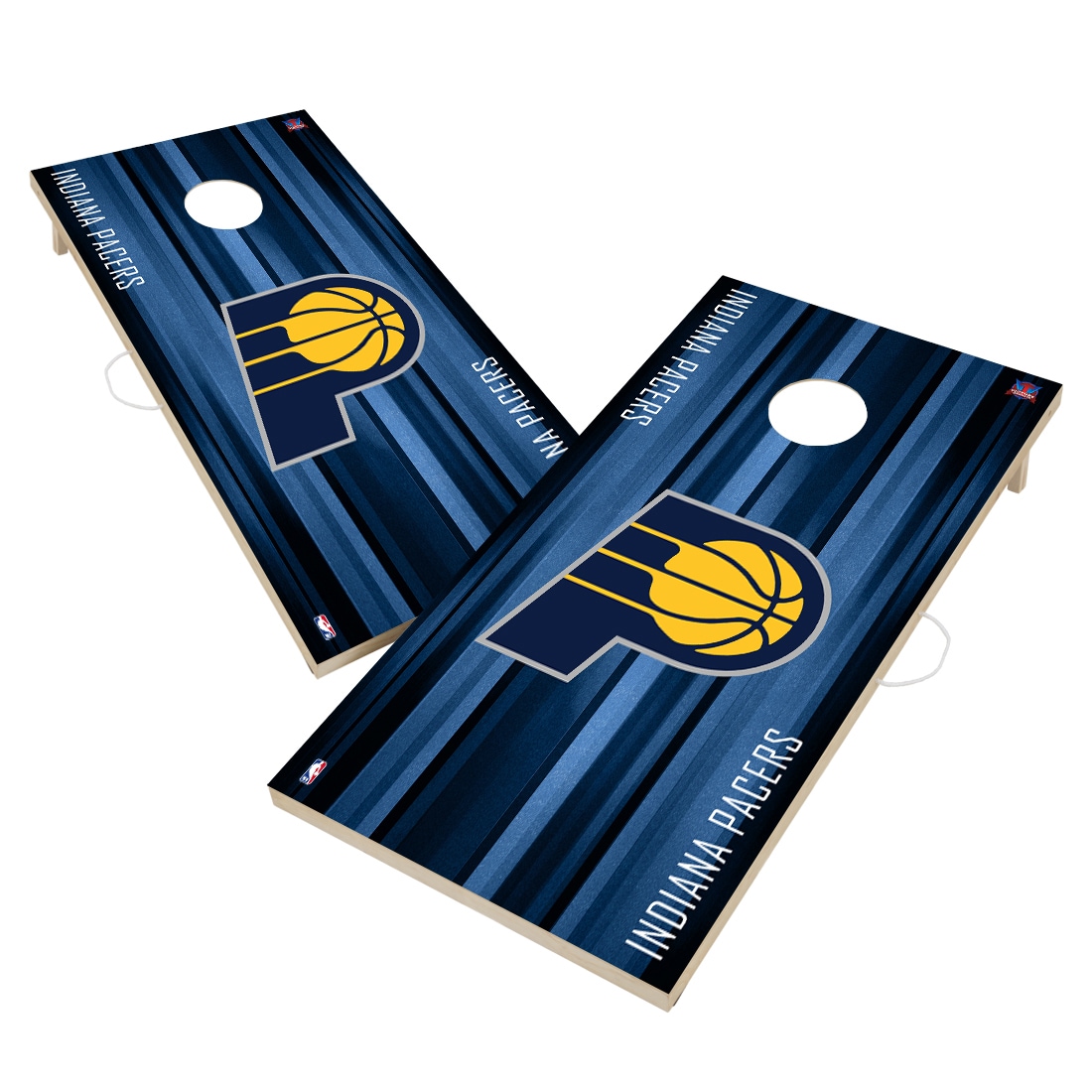 Indiana Pacers 2' x 4' Solid Wood Rush Design Cornhole Board Set