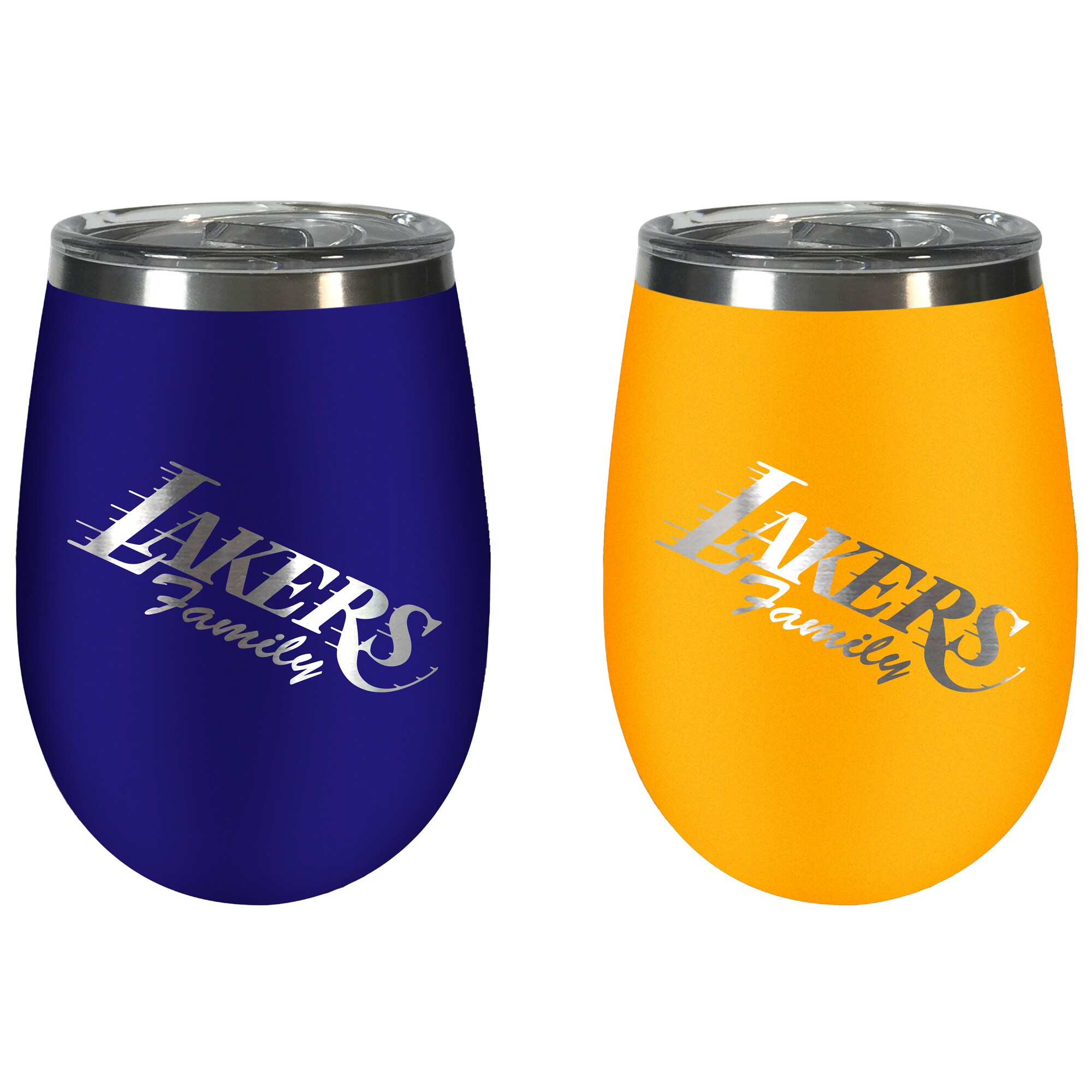Los Angeles Lakers Team Colors Wine Tumbler Two-Piece Set