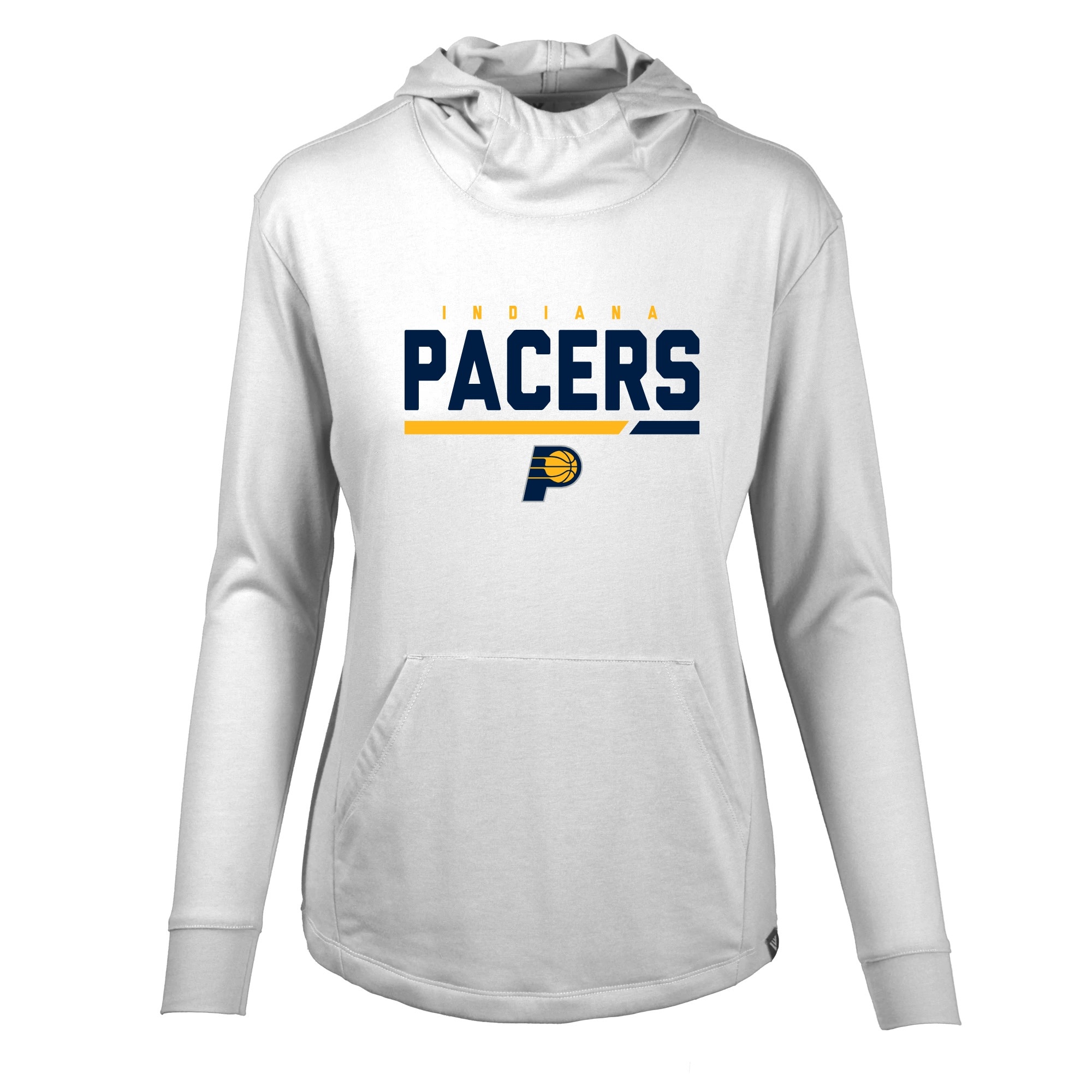 Women's Levelwear White Indiana Pacers Vivid Long Sleeve Hoodie T-Shirt