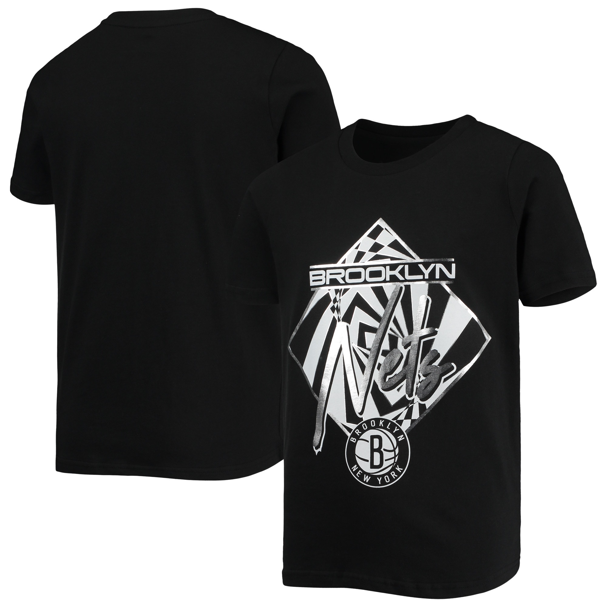 Youth Black Brooklyn Nets La Jolla T-Shirt