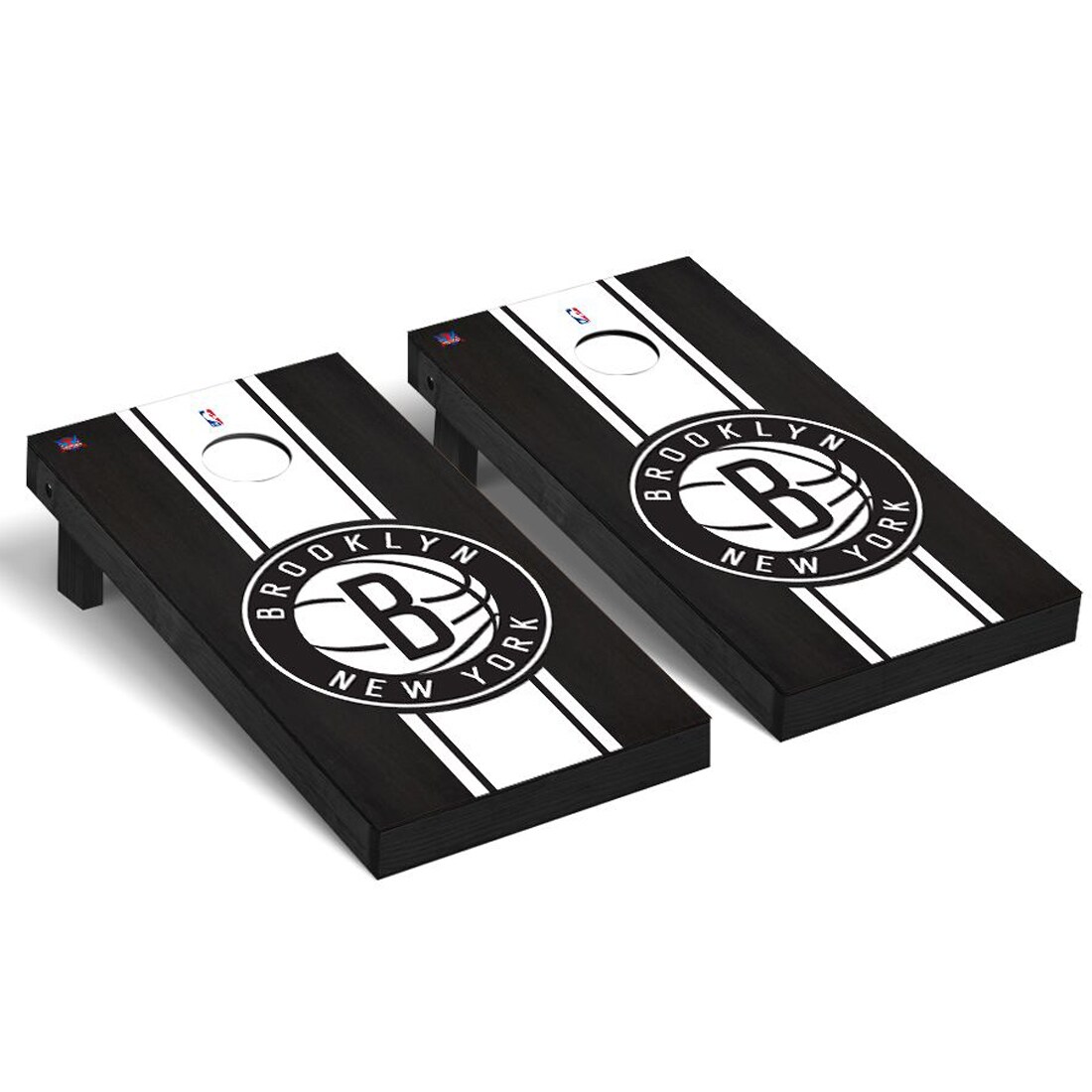 Brooklyn Nets 2' x 4' Onyx Museum Cornhole Board Set
