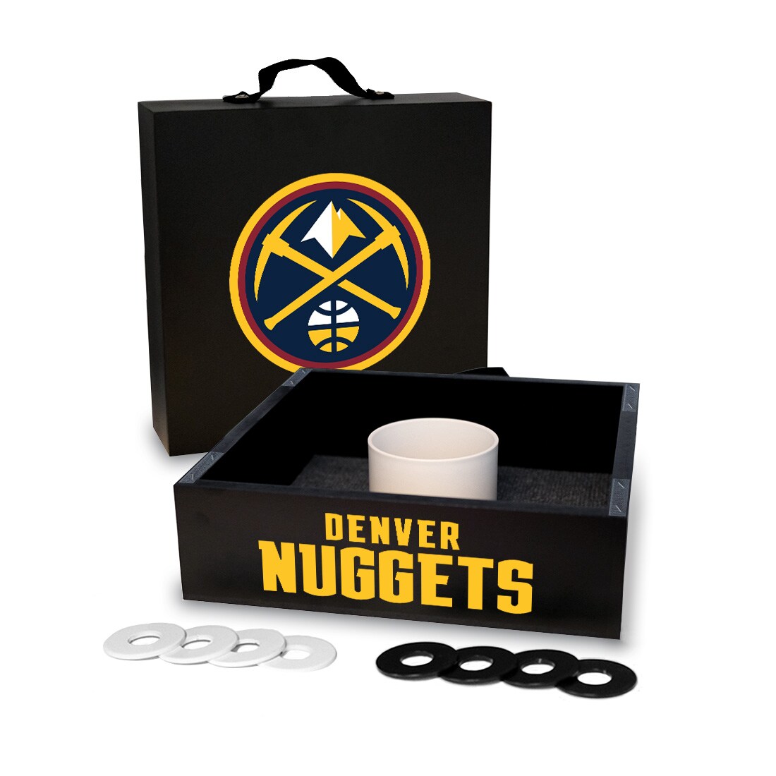 Denver Nuggets Onyx Stained Washer Toss Game Set