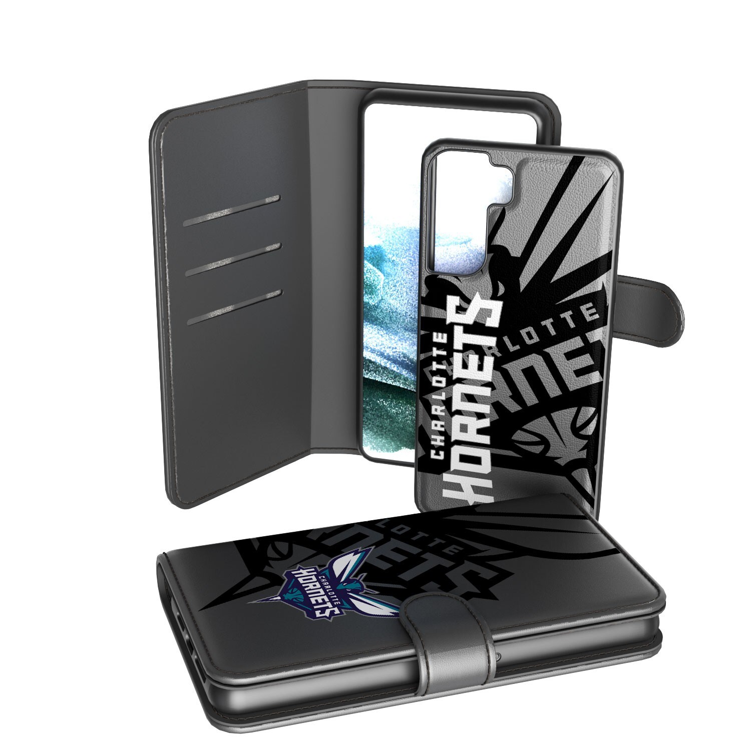 Charlotte Hornets Samsung Galaxy Monocolor Wallet Case