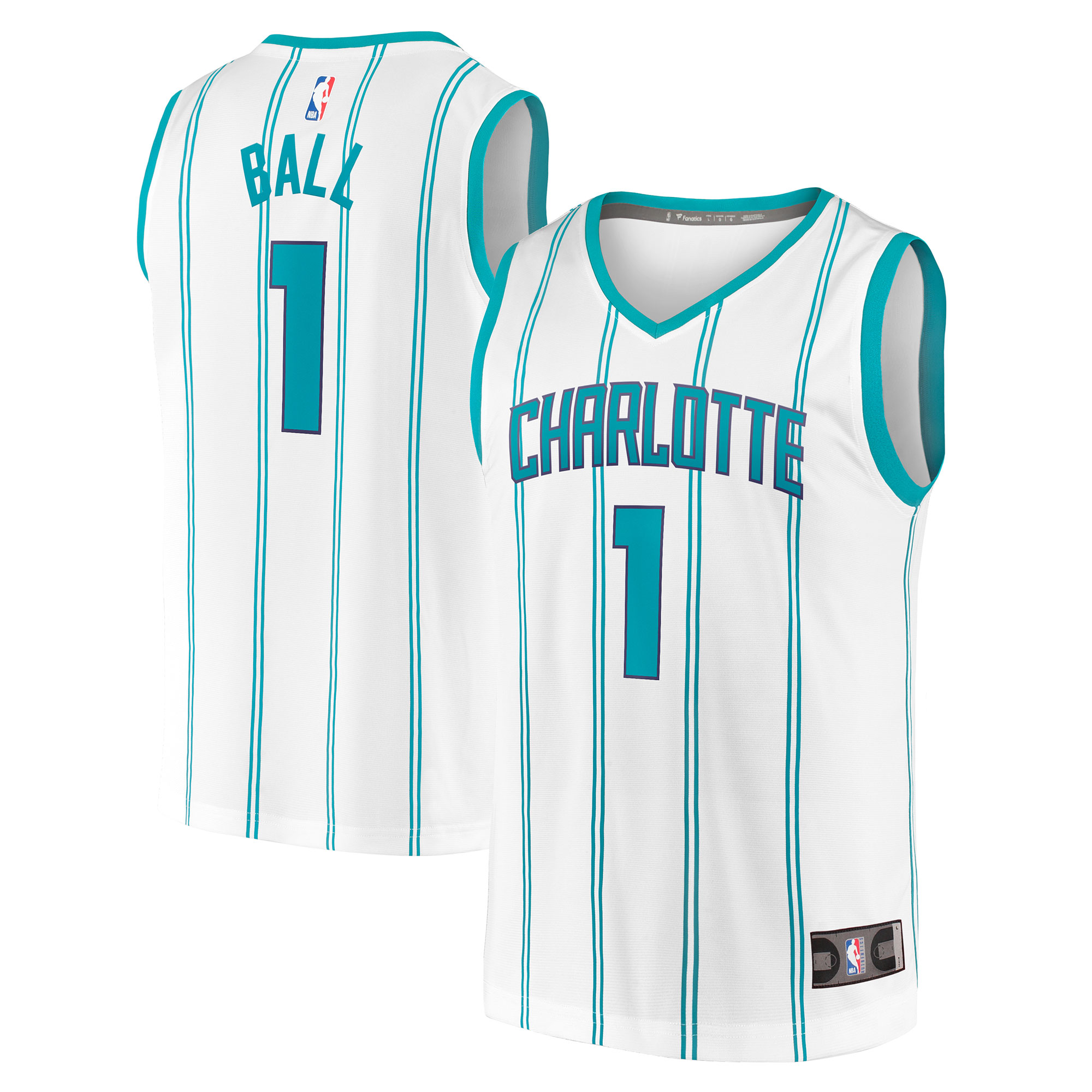 Men's Fanatics Branded LaMelo Ball White Charlotte Hornets 2022/23 Fast Break Replica Jersey - Association Edition