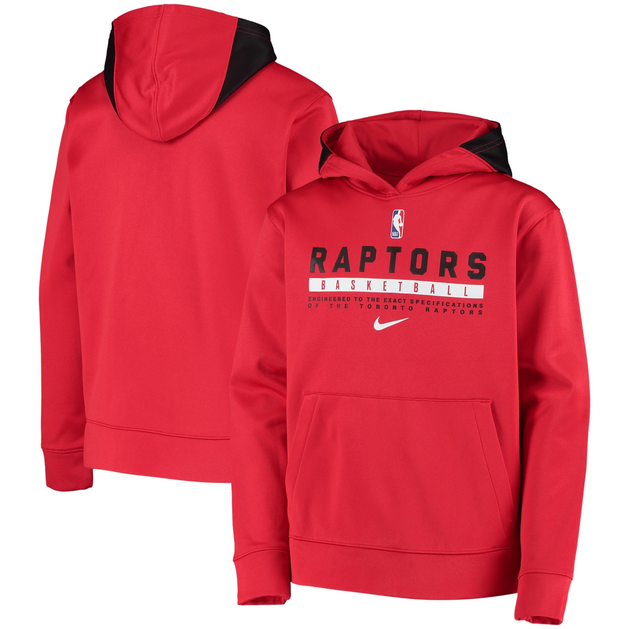 Youth Nike Red Toronto Raptors Spotlight Pullover Performance Hoodie
