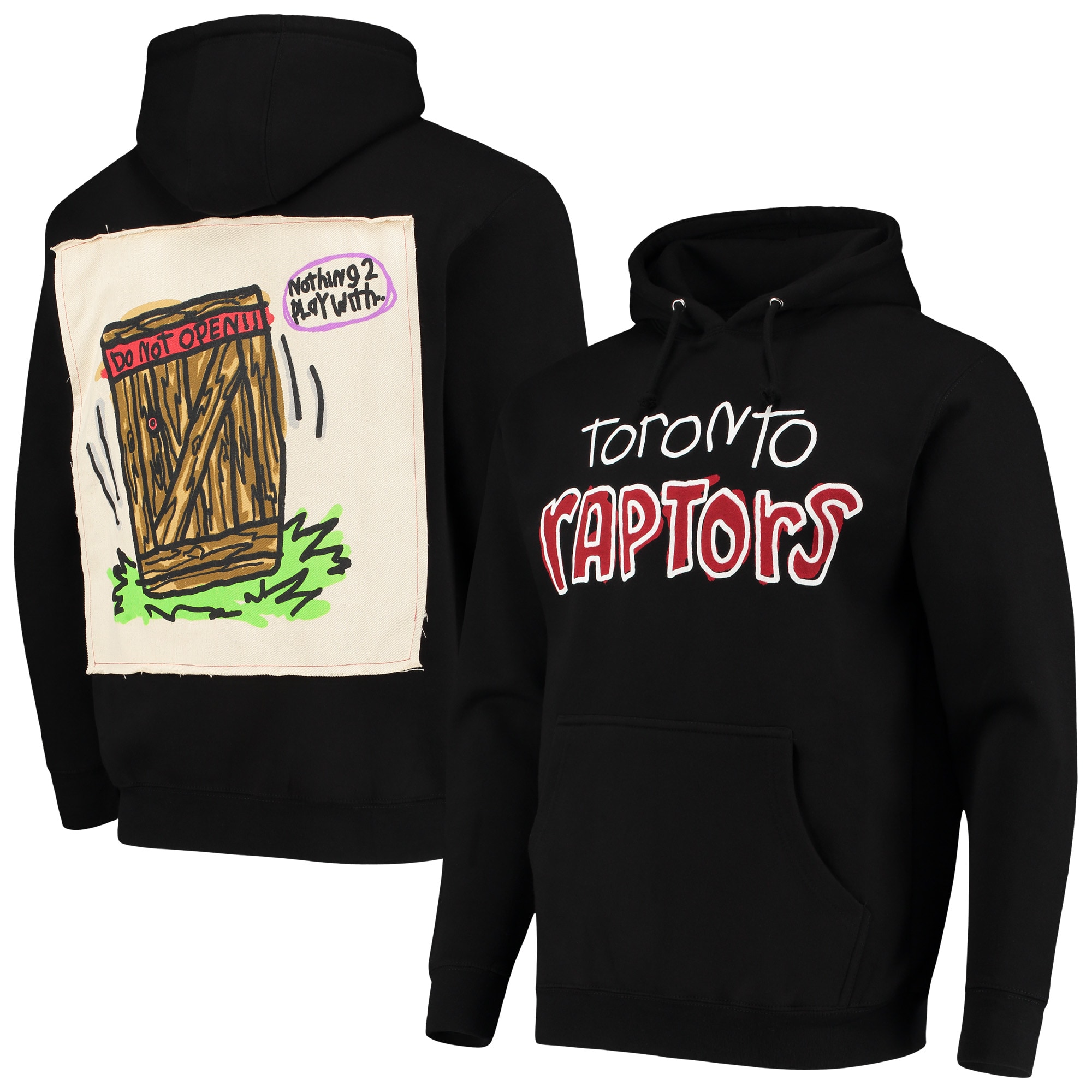 Men's After School Special Black Toronto Raptors Applique Pullover Hoodie