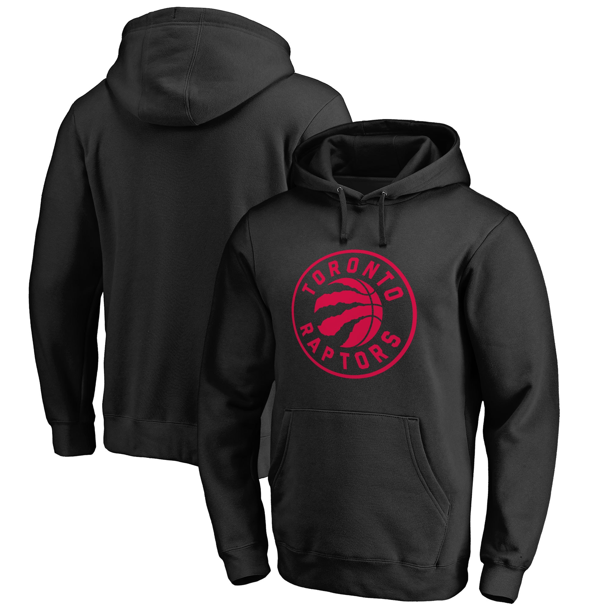 Men's Fanatics Branded Black Toronto Raptors Taylor Pullover Hoodie
