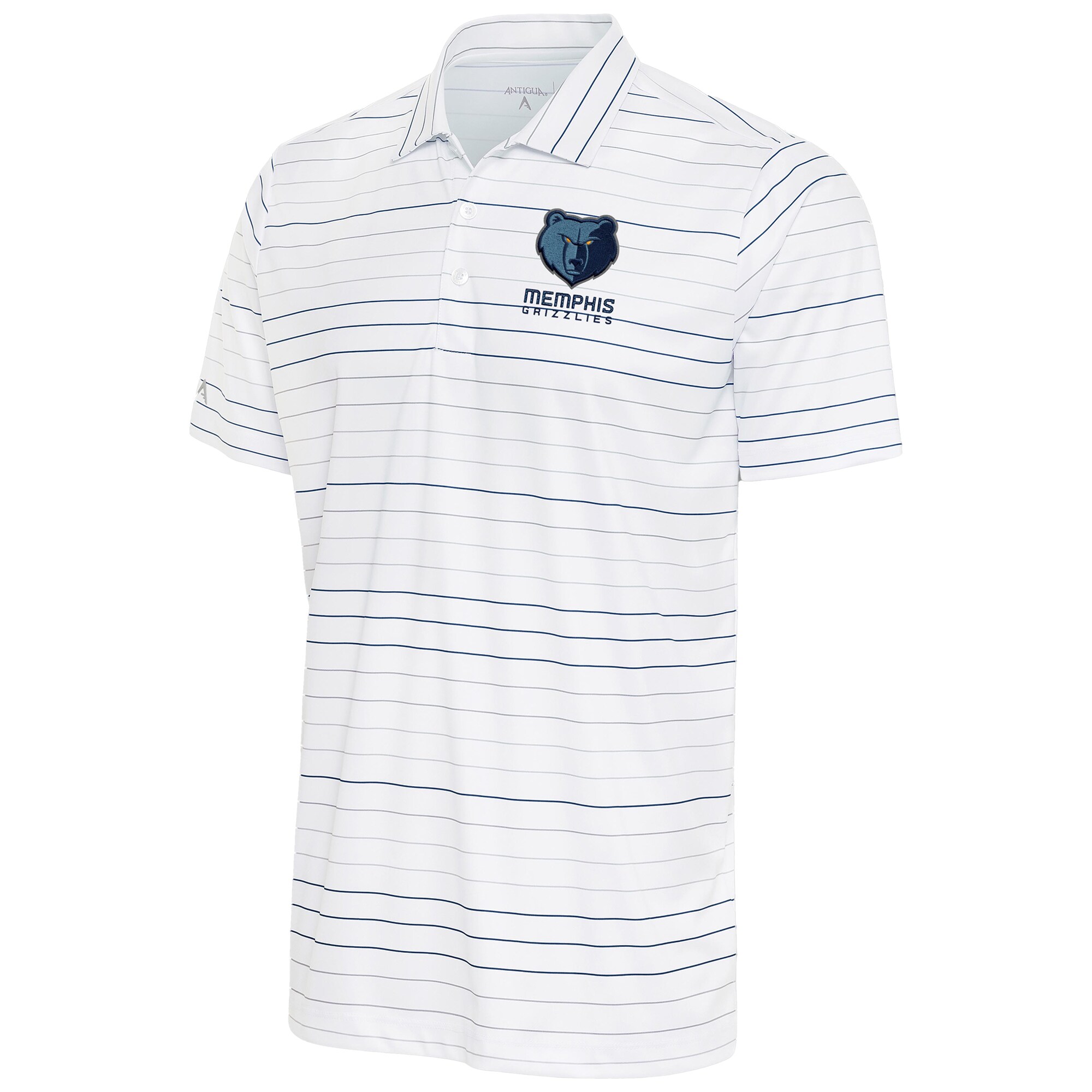 Men's Antigua White/Navy Memphis Grizzlies Ryder Polo