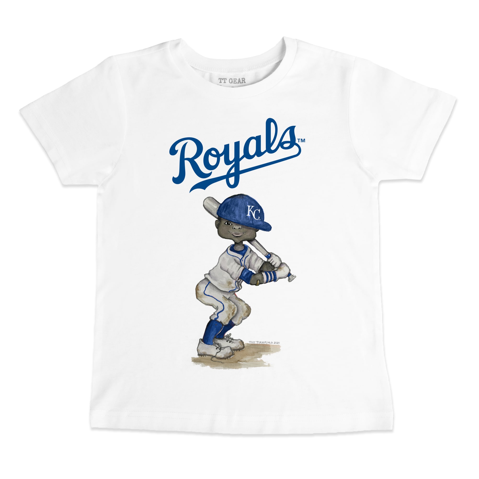 Toddler Tiny Turnip White Kansas City Royals James T-Shirt