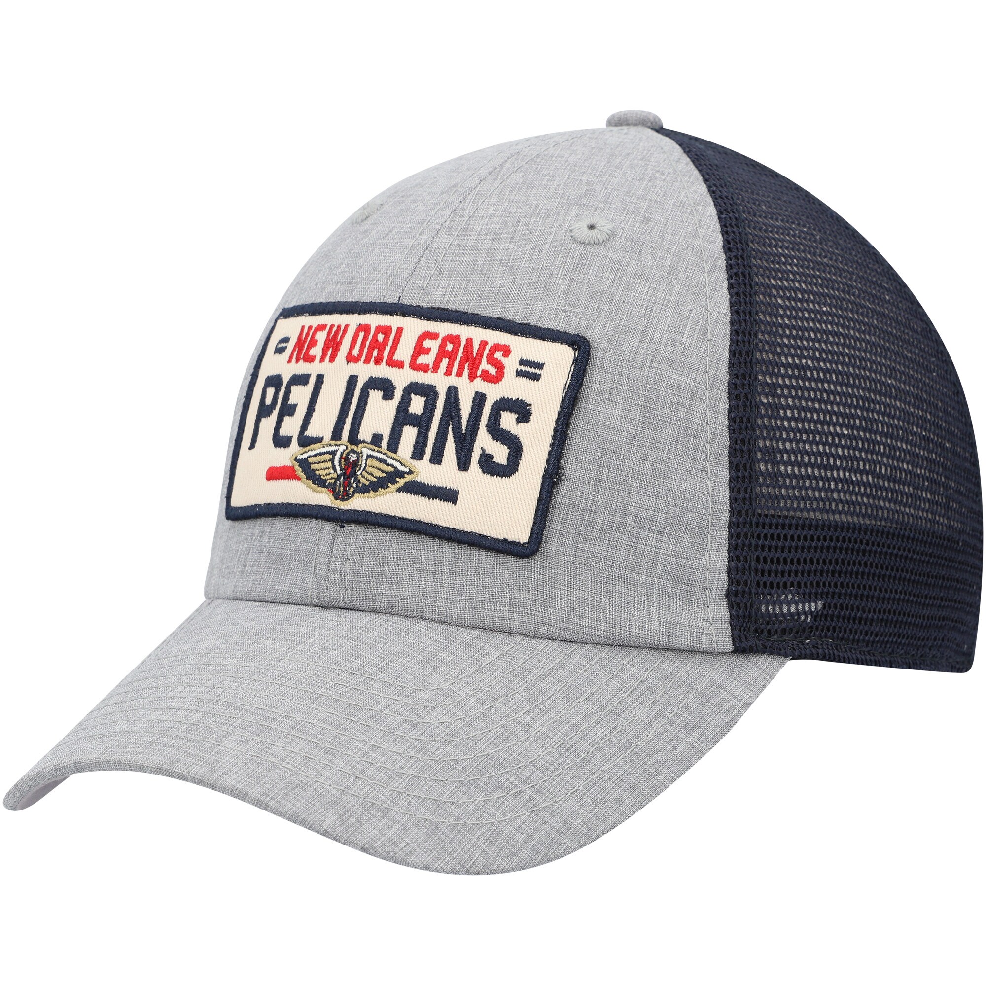 Men's Gray/Navy New Orleans Pelicans Lyndon Snapback Hat