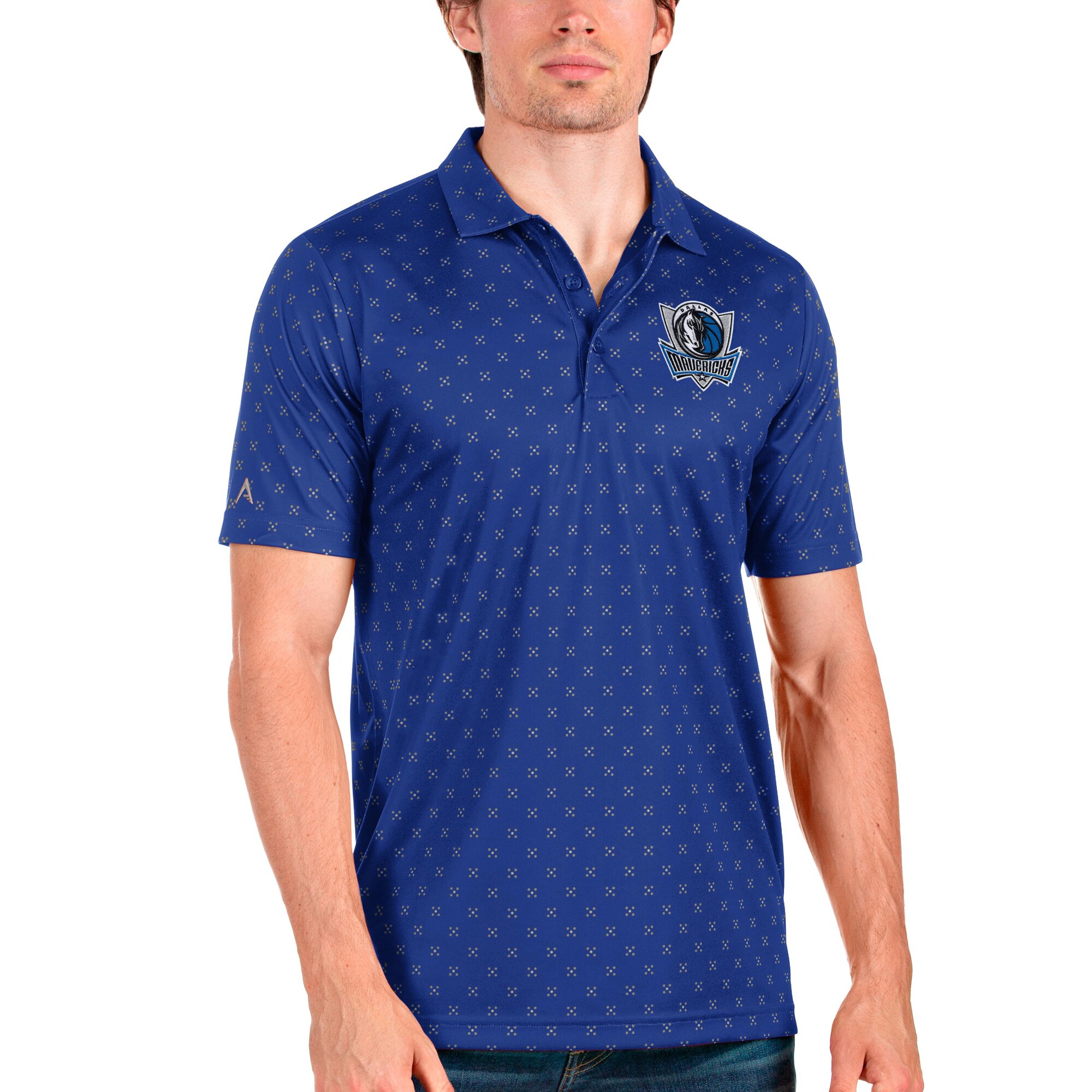 Men's Antigua Blue Dallas Mavericks Spark Polo